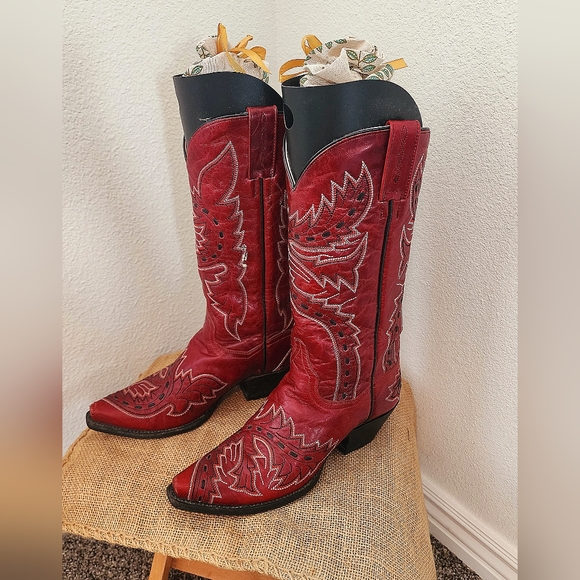Dan Post "Hallie" Cowboy Boots Size 7 M - Picture 1 of 10